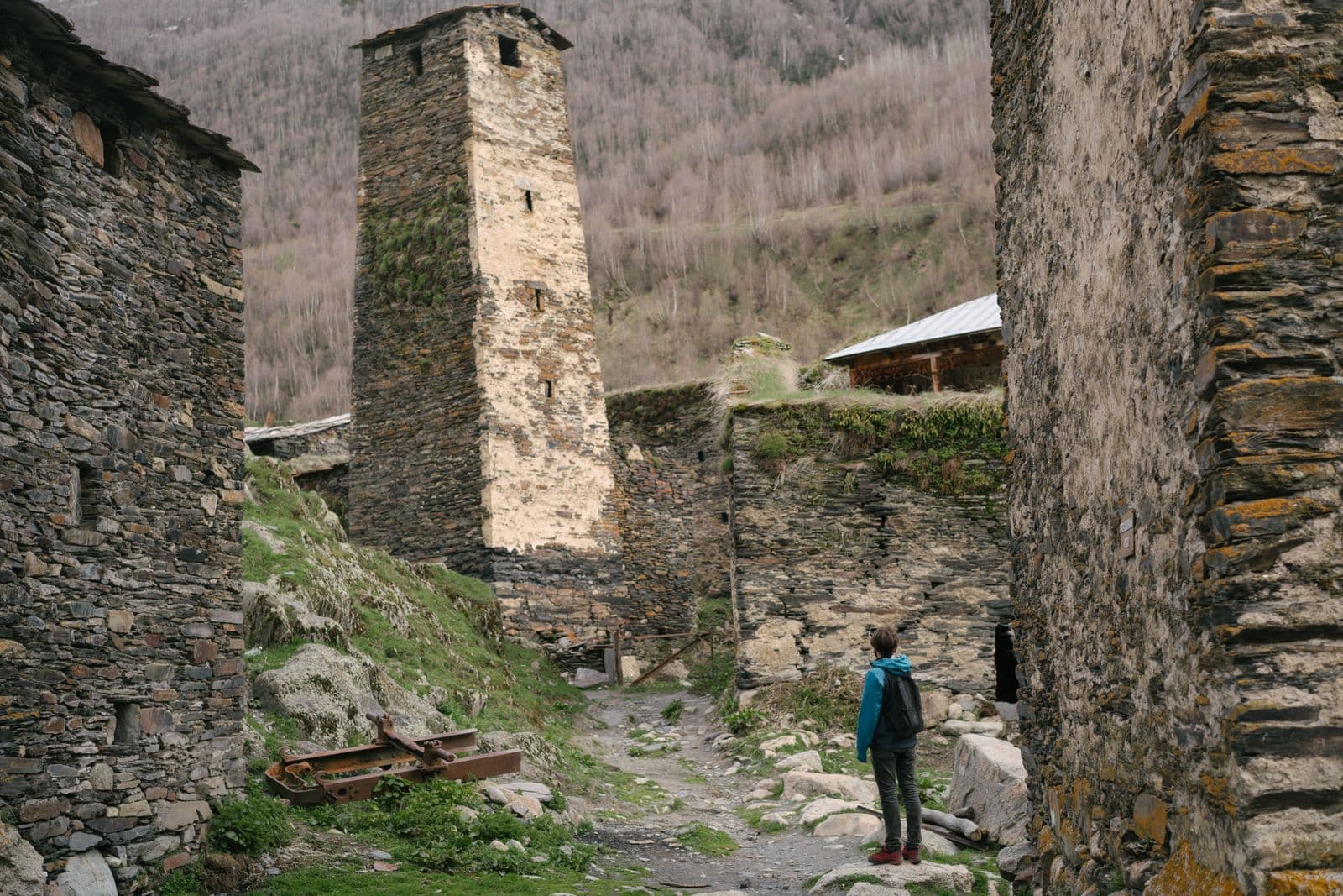 The Keselo towers above Omalo
